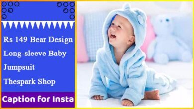 Rs 149 Bear Design Long-sleeve Baby Jumpsuit Thespark Shop